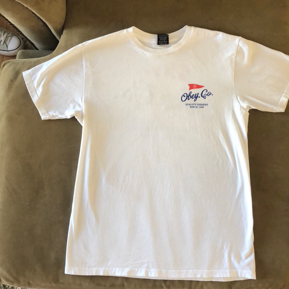 Obey white t shirt